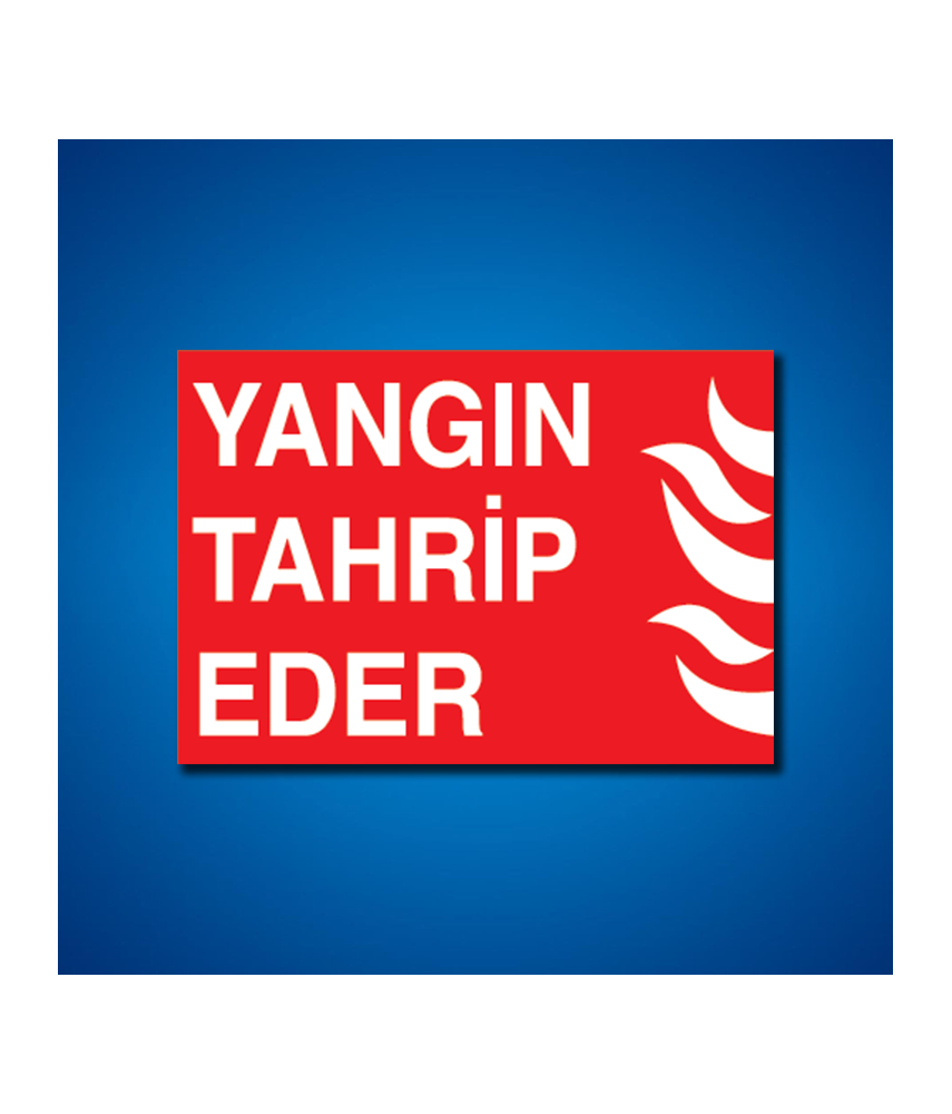 Yangınla Mücadele İş Güvenliği Etiketleri