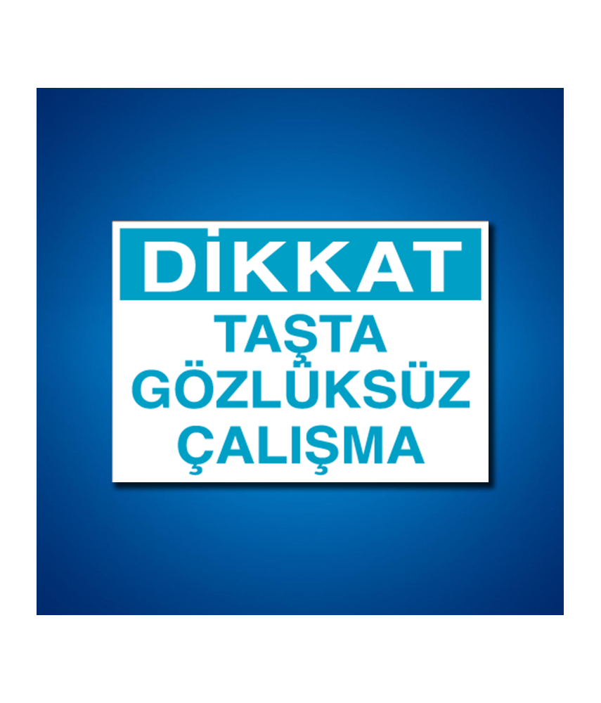 Göz Koruma İş Güvenliği Etiketleri