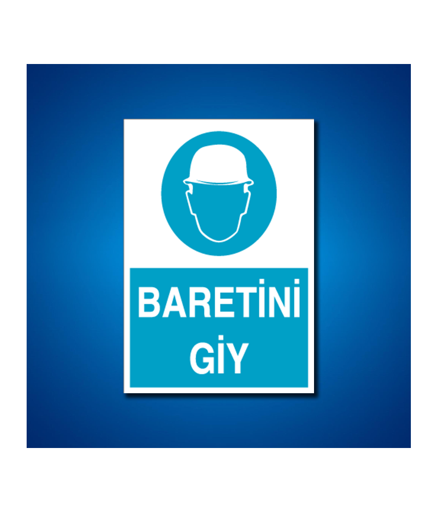 Kafa Koruma Baret İş Güvenliği Etiketleri