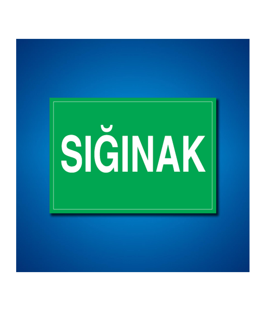 Sığınak İş Güvenliği Etiketleri