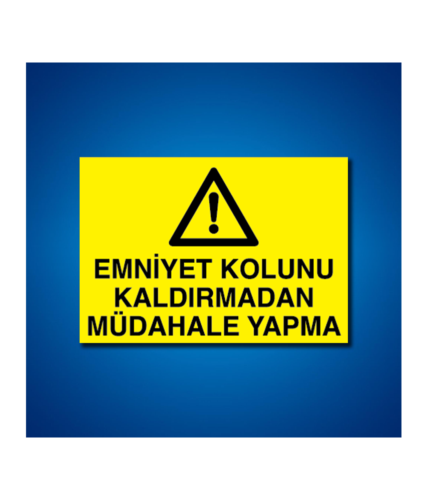 Makine İş Güvenliği Etiketleri