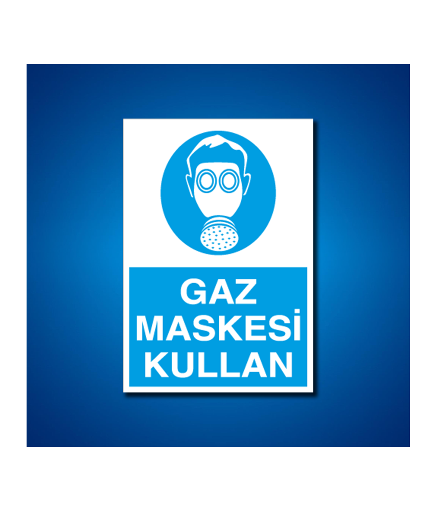 Toz Gaz Maskesi İş Güvenliği Etiketleri
