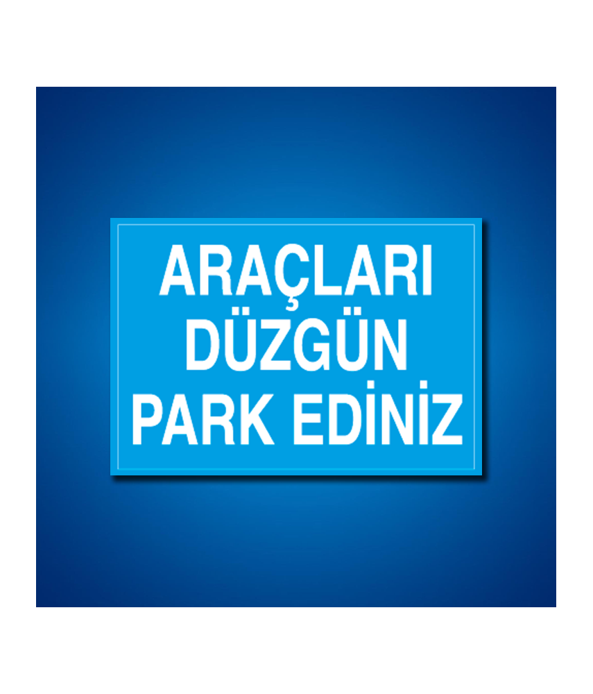 Park İş Güvenliği Etiketleri