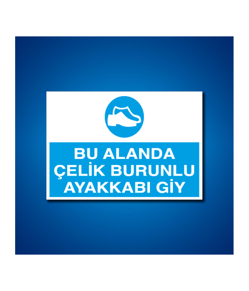 Ayak Koruma İş Güvenliği Etiketleri
