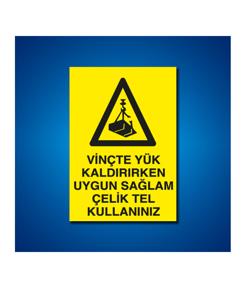 Vinç İş Güvenliği Etiketleri