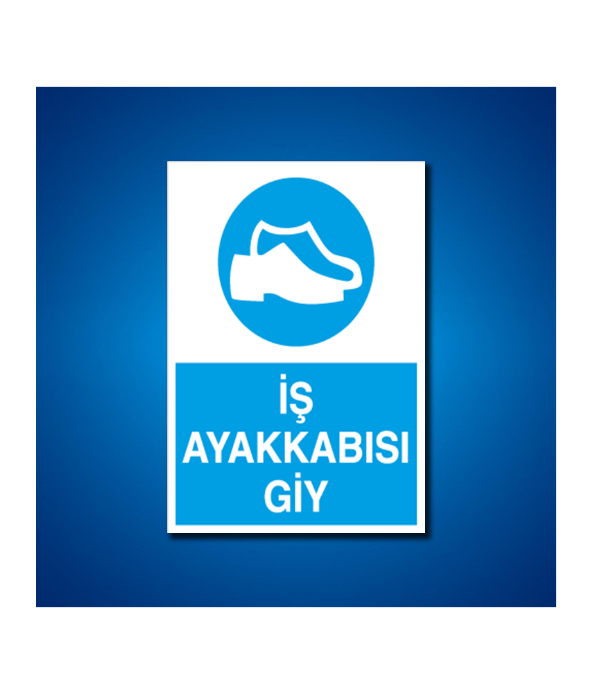 Ayak Koruma İş Güvenliği Etiketleri