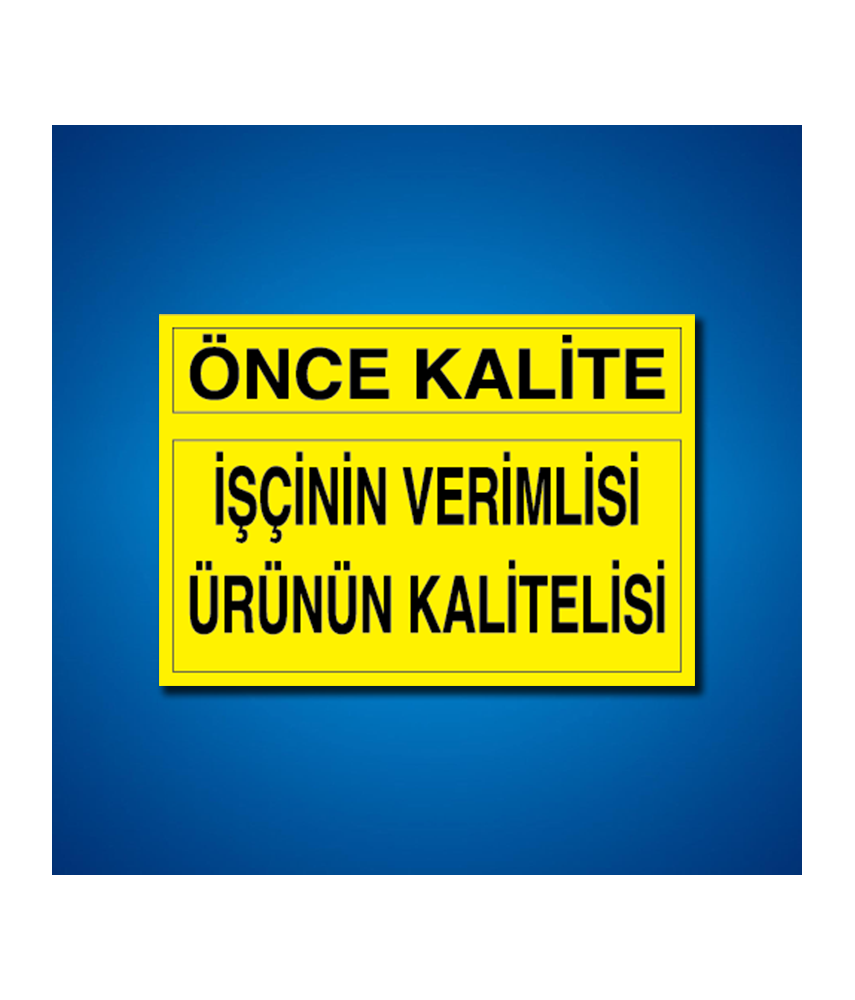 Kalite İş Güvenliği Etiketleri