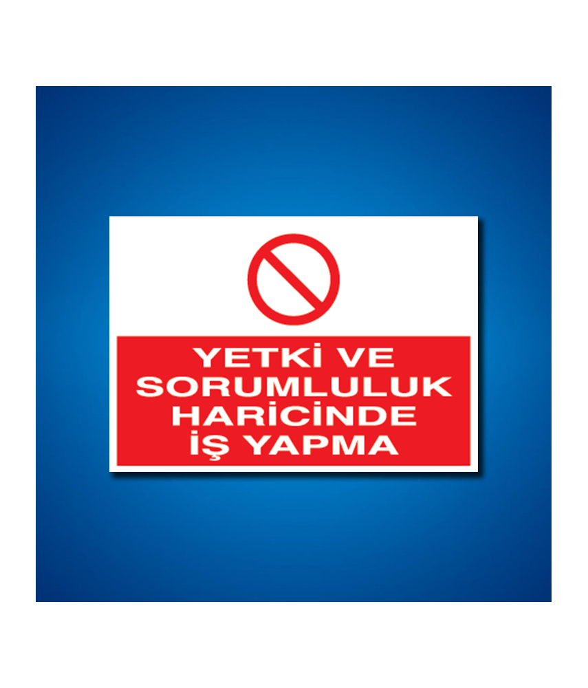 Vazife-Görev-Yetki İş Güvenliği Etiketleri