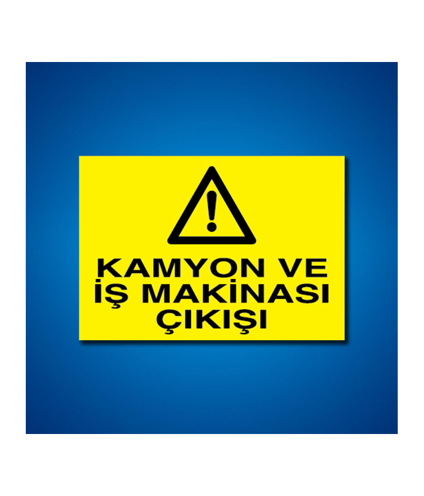 İş Makinesi İş Güvenliği Etiketleri