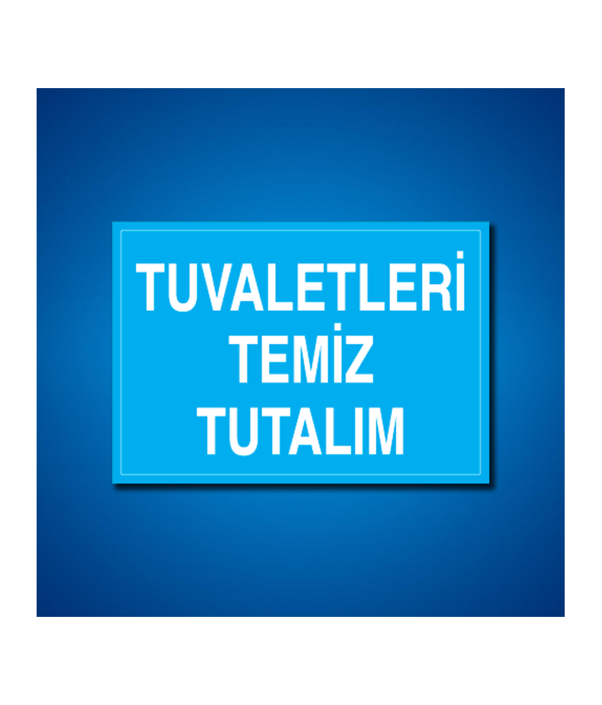 Tuvalet İş Güvenliği Etiketleri