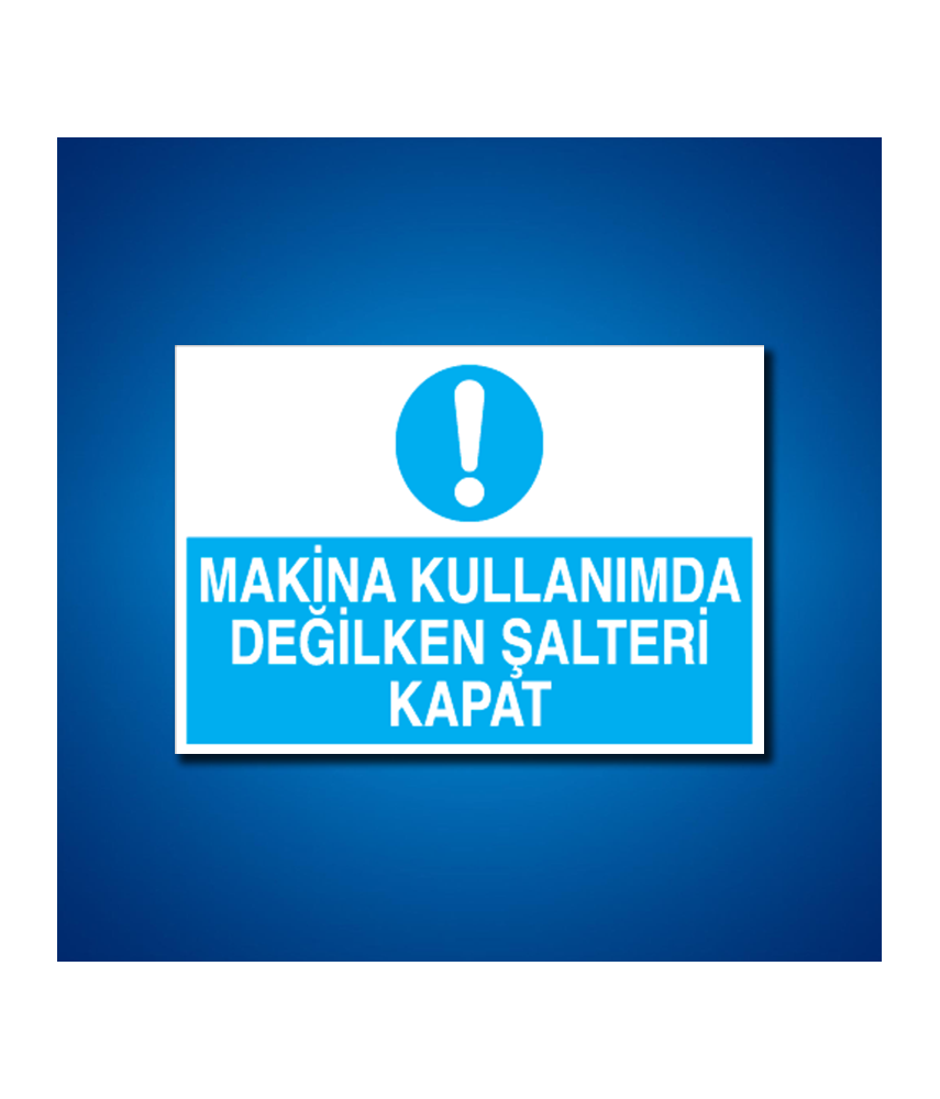 Şalter İş Güvenliği Etiketleri