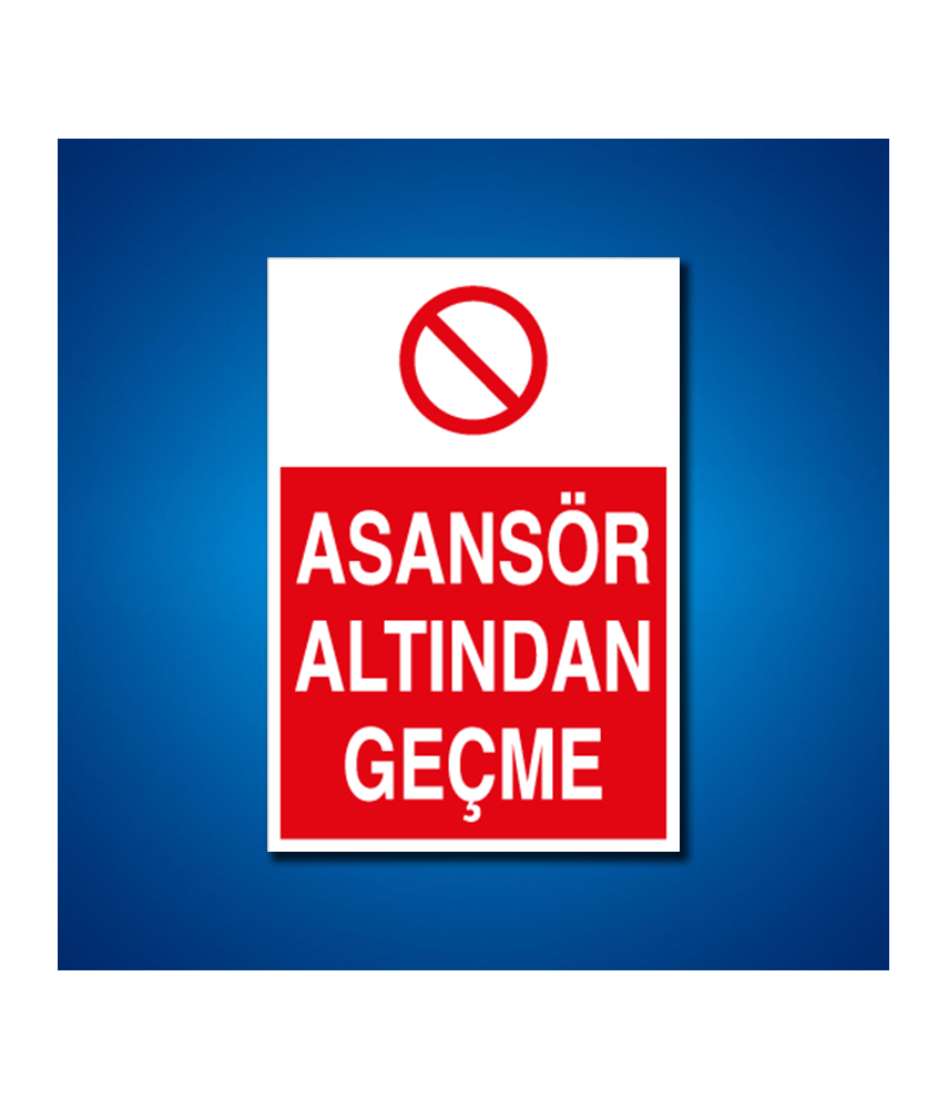 Asansör İş Güvenliği Etiketleri