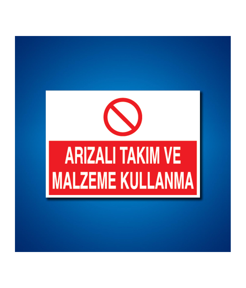 Alet-Tezgah-Malzeme Etiketleri