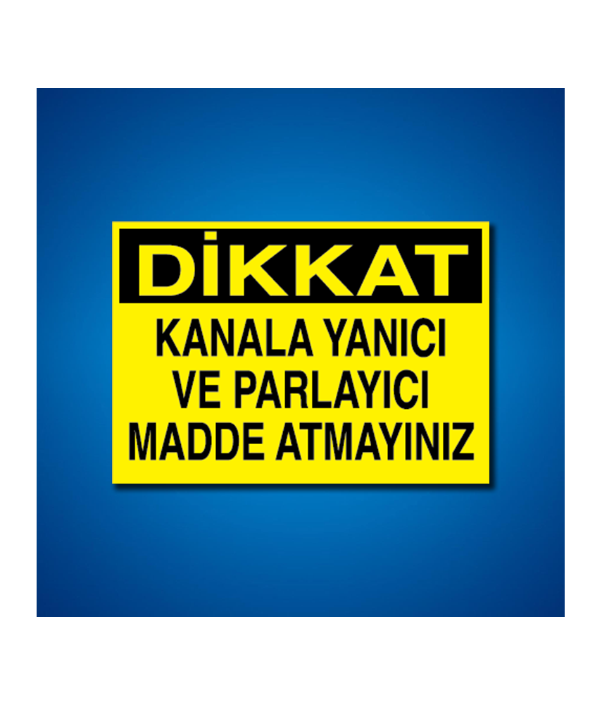 Yanıcı-parlayıcı İş Güveniği Etiketleri