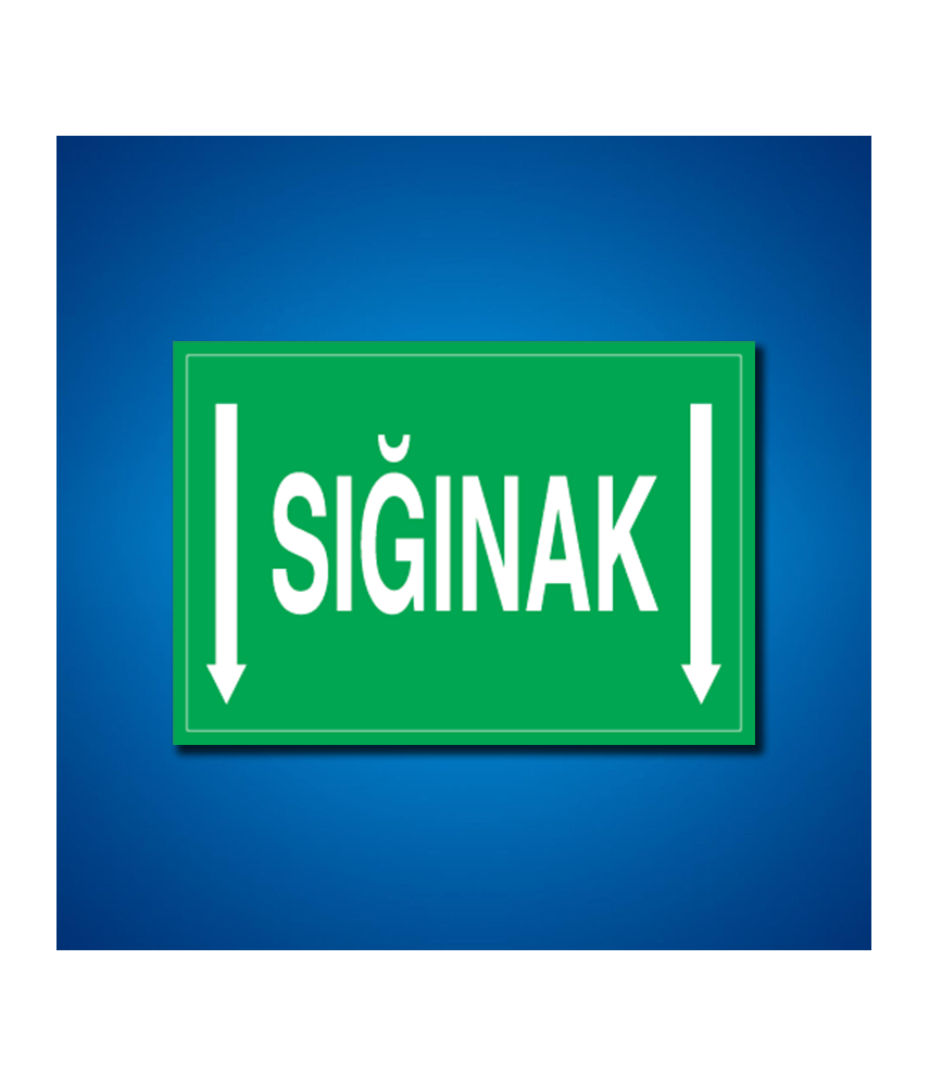 Sığınak İş Güvenliği Etiketleri