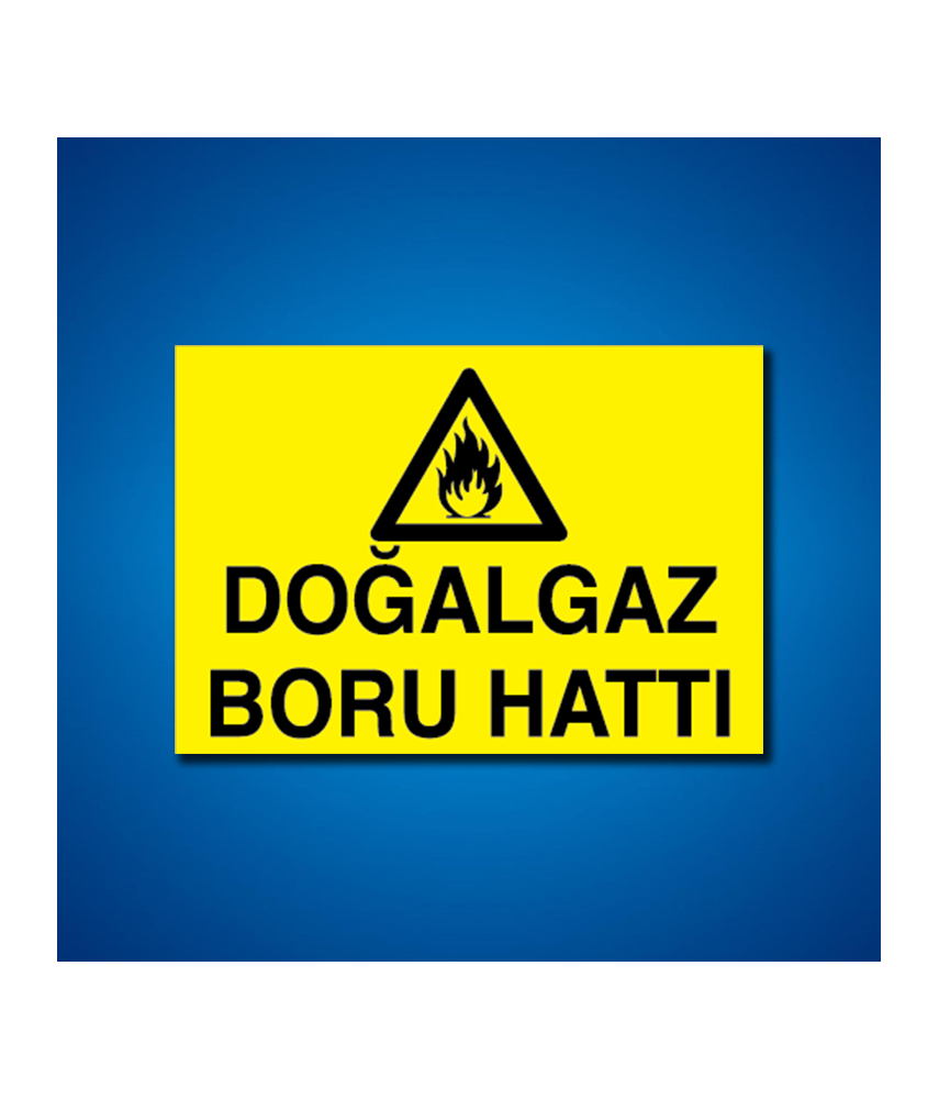 Doğal Gaz İş Güvenliği Etiketleri