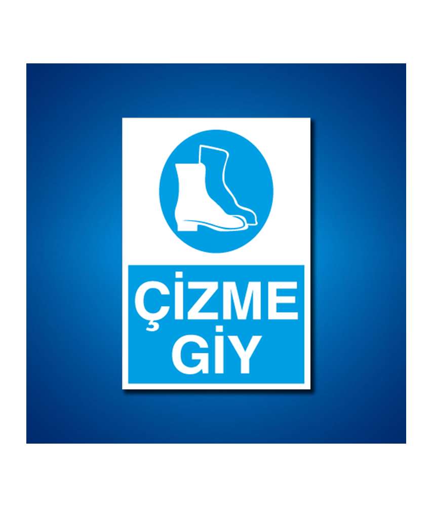 Ayak Koruma İş Güvenliği Etiketleri