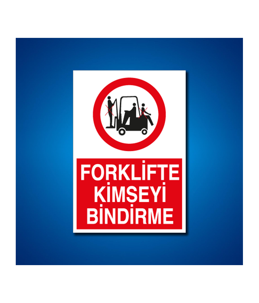 Forklift İş Güvenliği Etiketleri