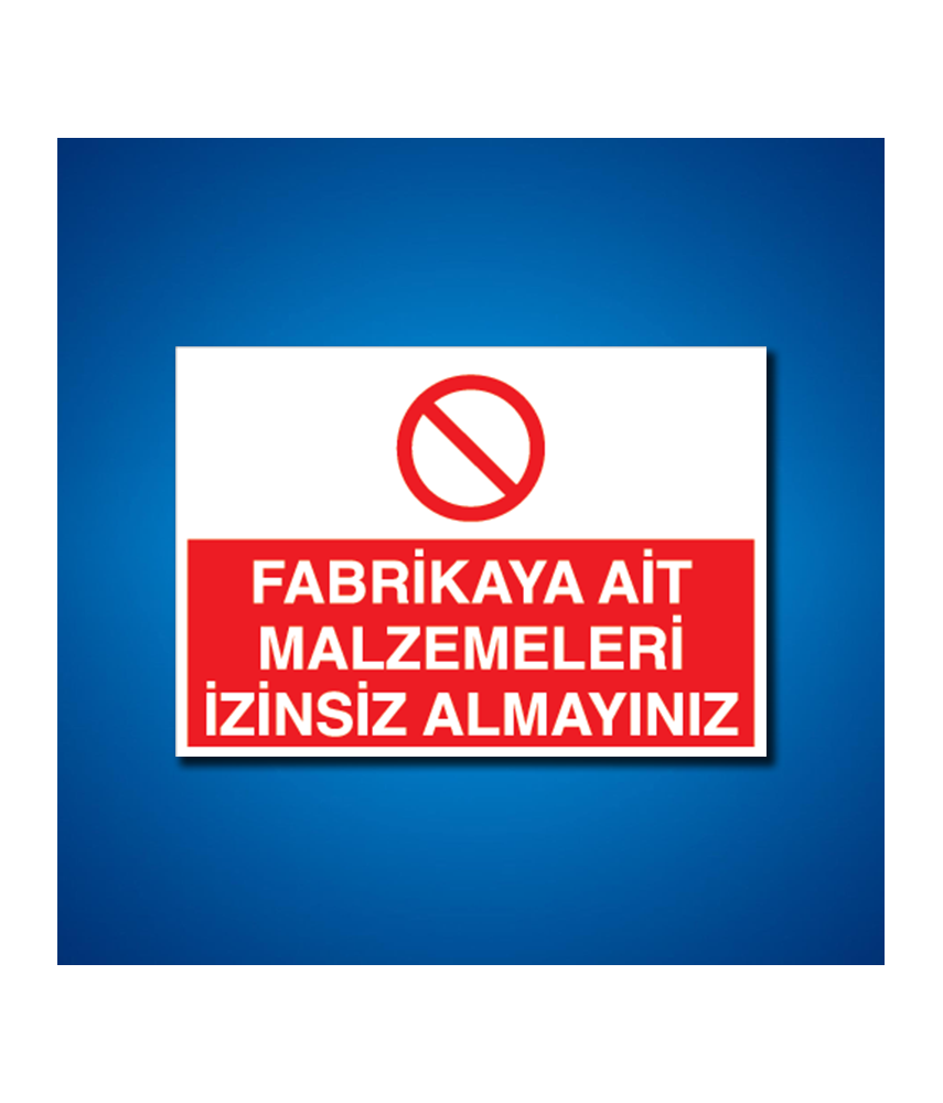 İşyeri Fabrika İş Güvenliği Etiketleri