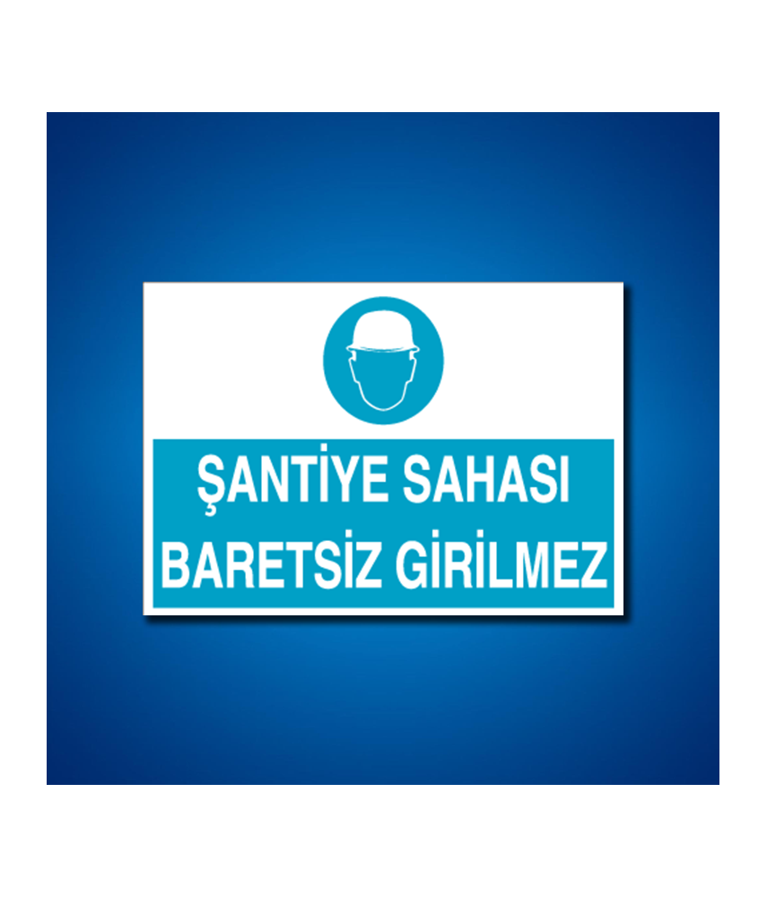 Kafa Koruma Baret İş Güvenliği Etiketleri