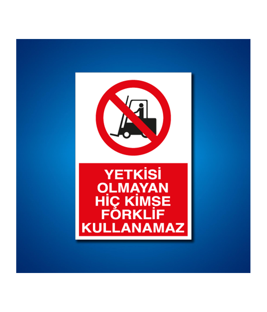 Forklift İş Güvenliği Etiketleri