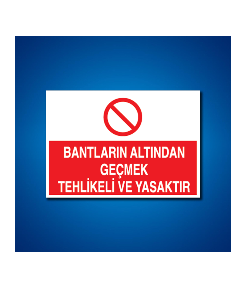 Konveyör-Bant-Konkasör İş Güvenliği Etiketleri