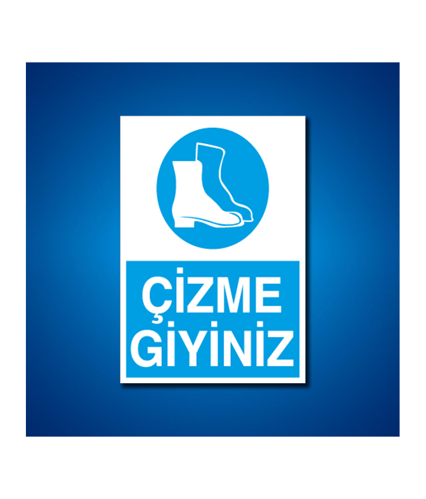Ayak Koruma İş Güvenliği Etiketleri