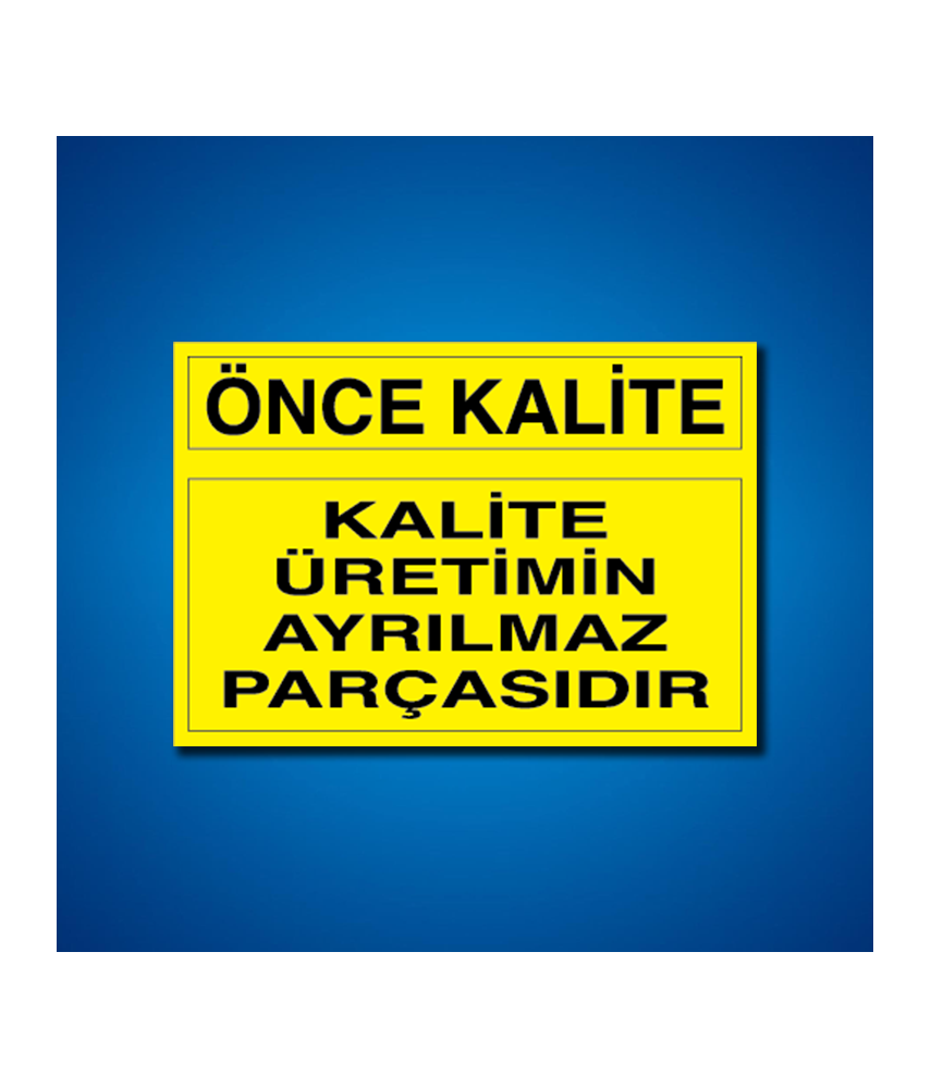 Kalite İş Güvenliği Etiketleri