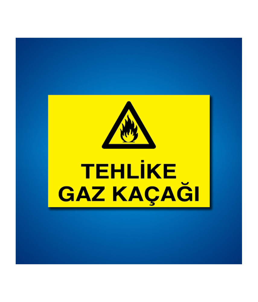 Doğal Gaz İş Güvenliği Etiketleri
