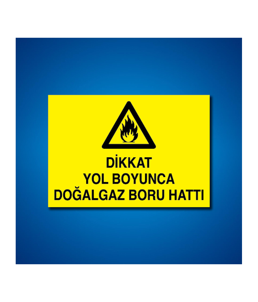 Doğal Gaz İş Güvenliği Etiketleri