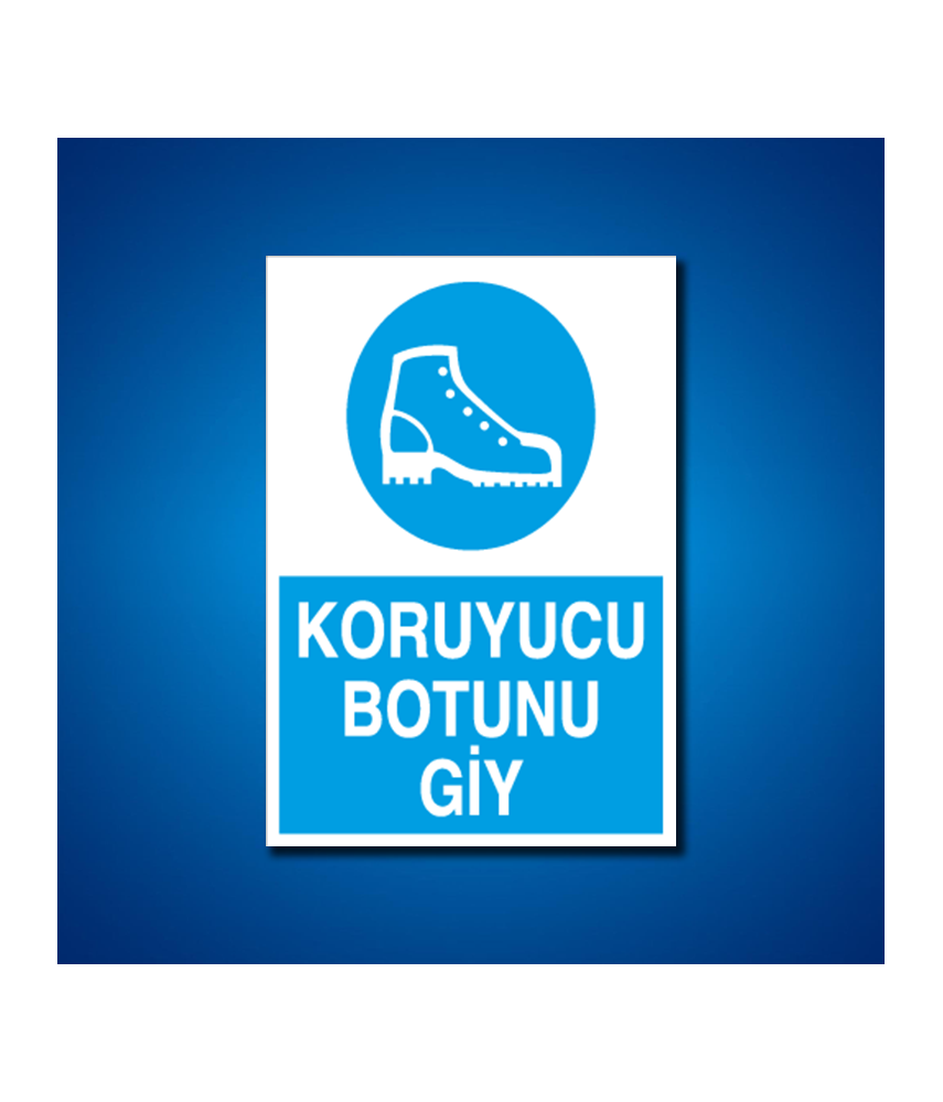 Ayak Koruma İş Güvenliği Etiketleri