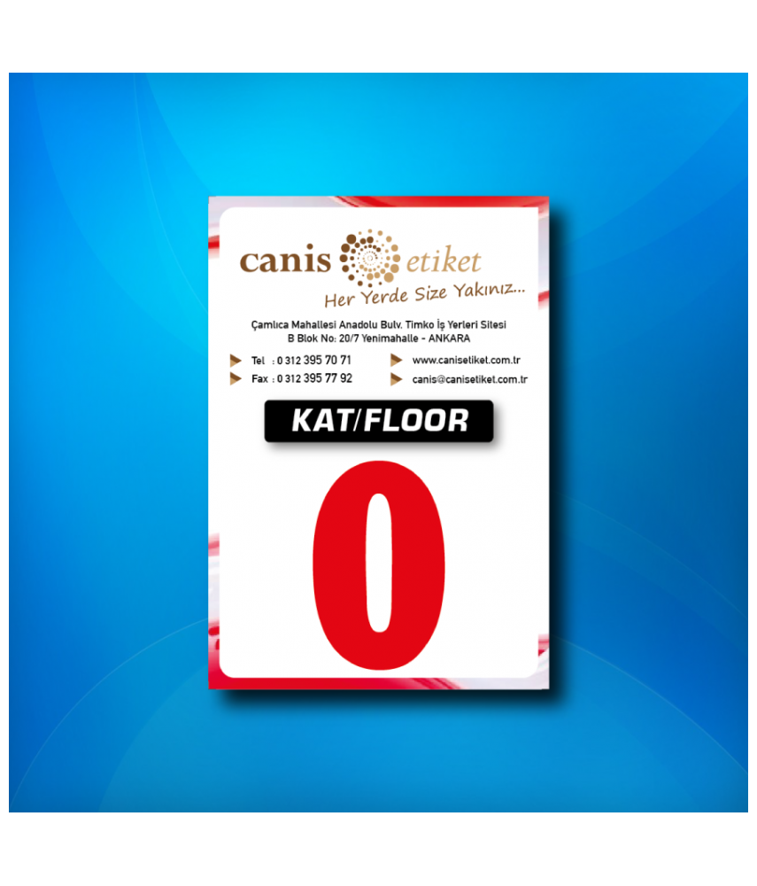 Asansör Kat Etiketi