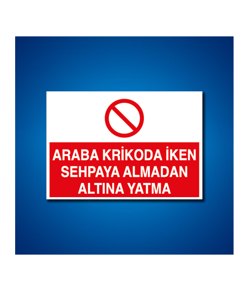 Şoför Araç Kantar Yaya İş Güvenliği Etiketleri