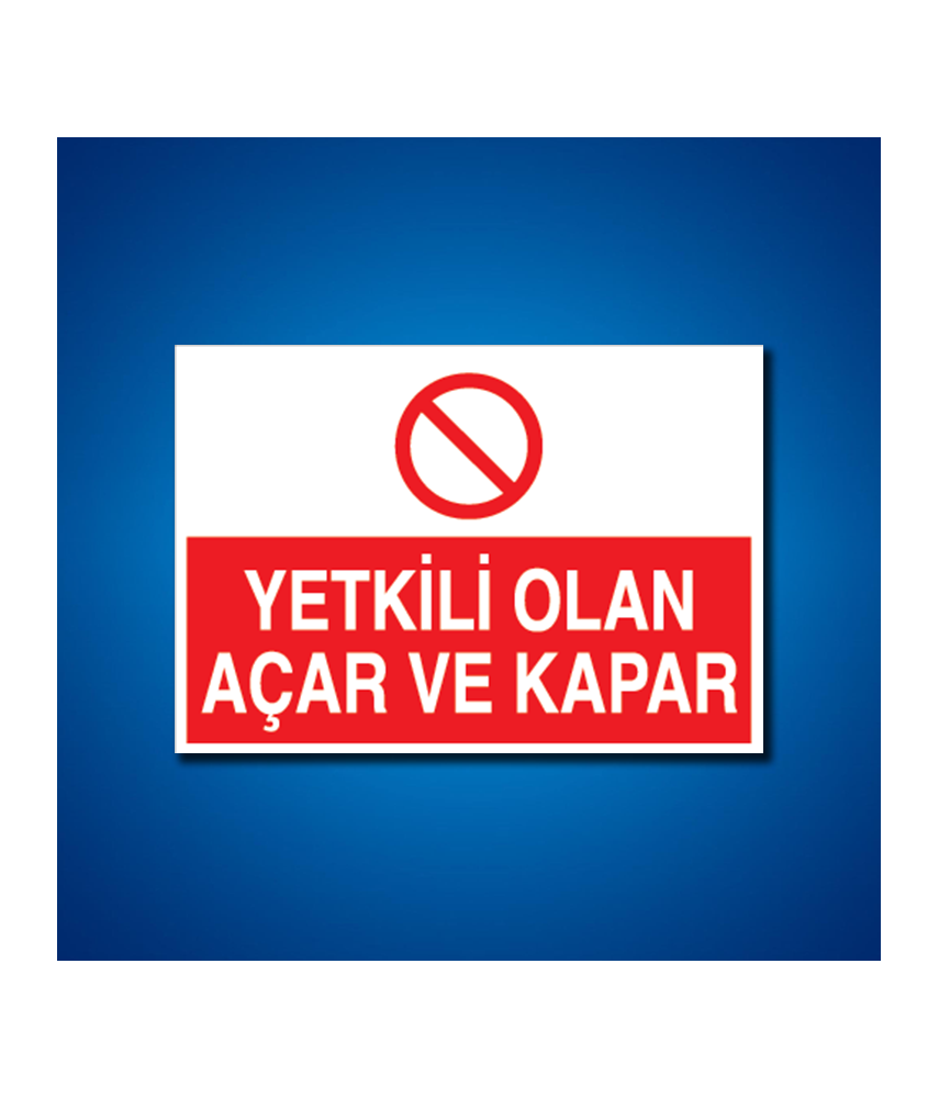 Şalter İş Güvenliği Etiketleri