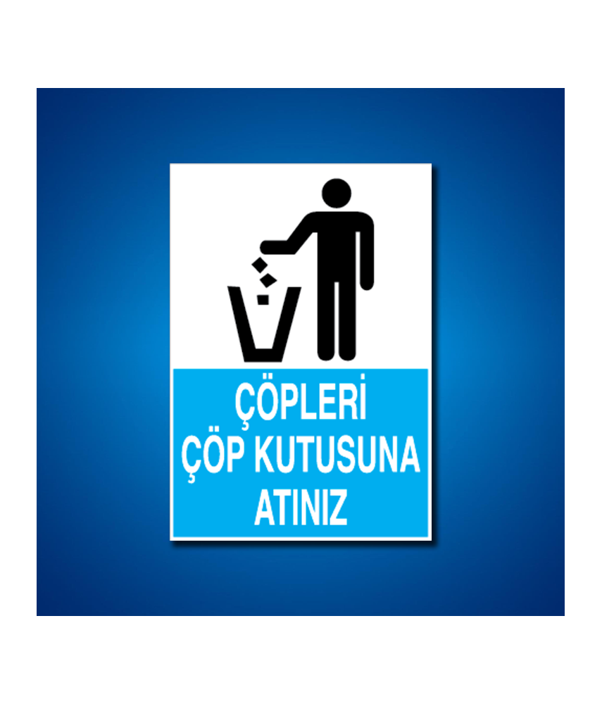 Çöp İş Güvenliği Etiketleri