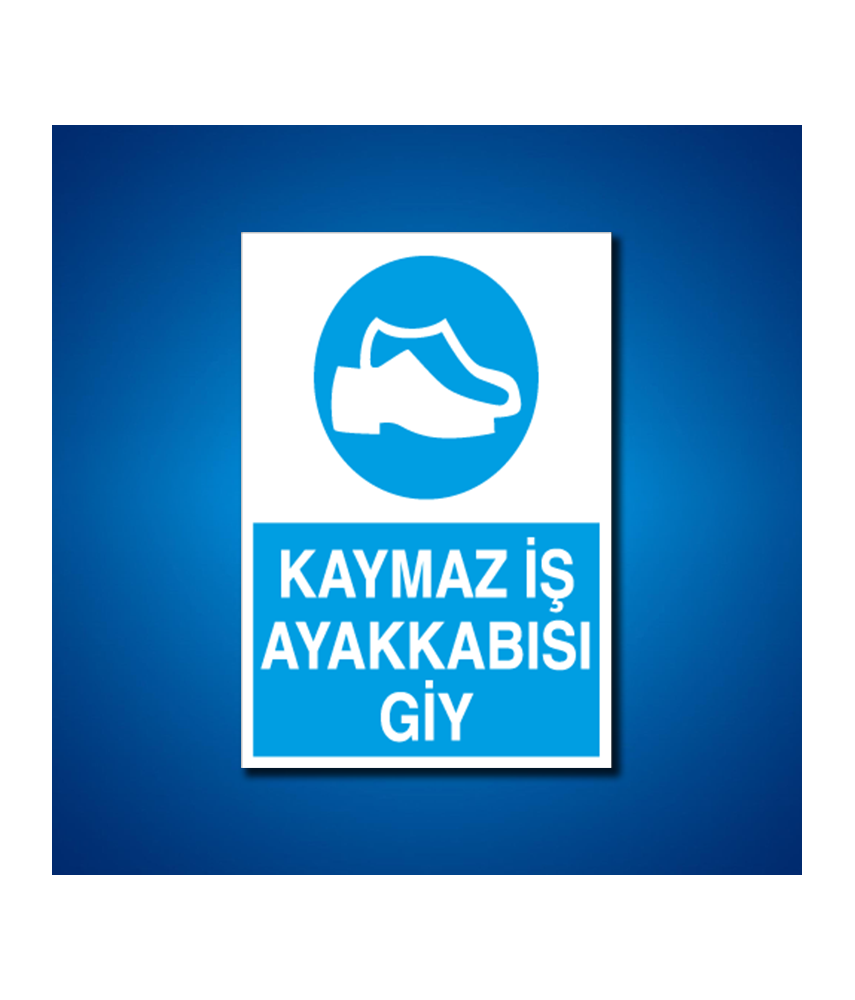Ayak Koruma İş Güvenliği Etiketleri