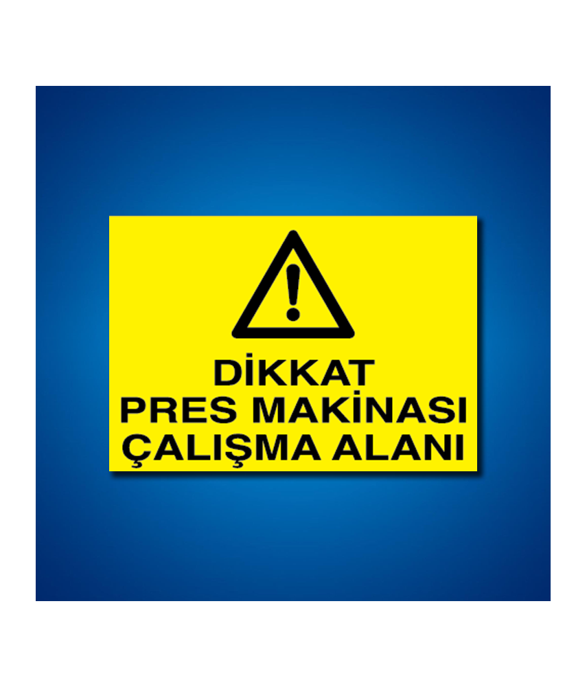 Pres-Giyotin-Makas İş Güvenliği Etiketleri