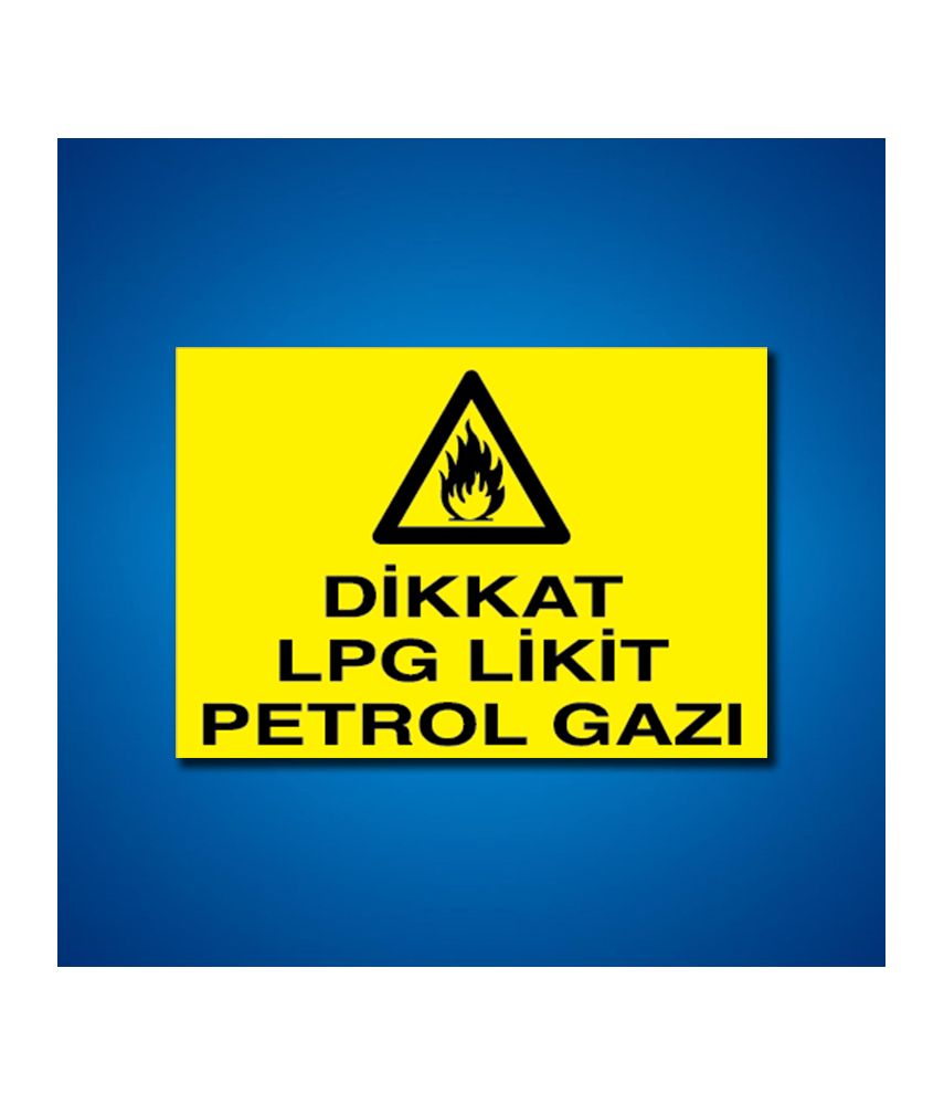 Doğal Gaz İş Güvenliği Etiketleri