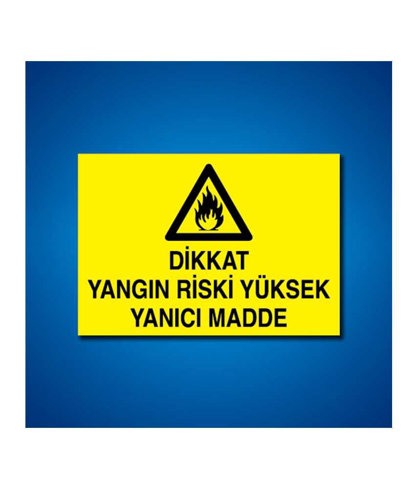 Yanıcı-parlayıcı İş Güveniği Etiketleri