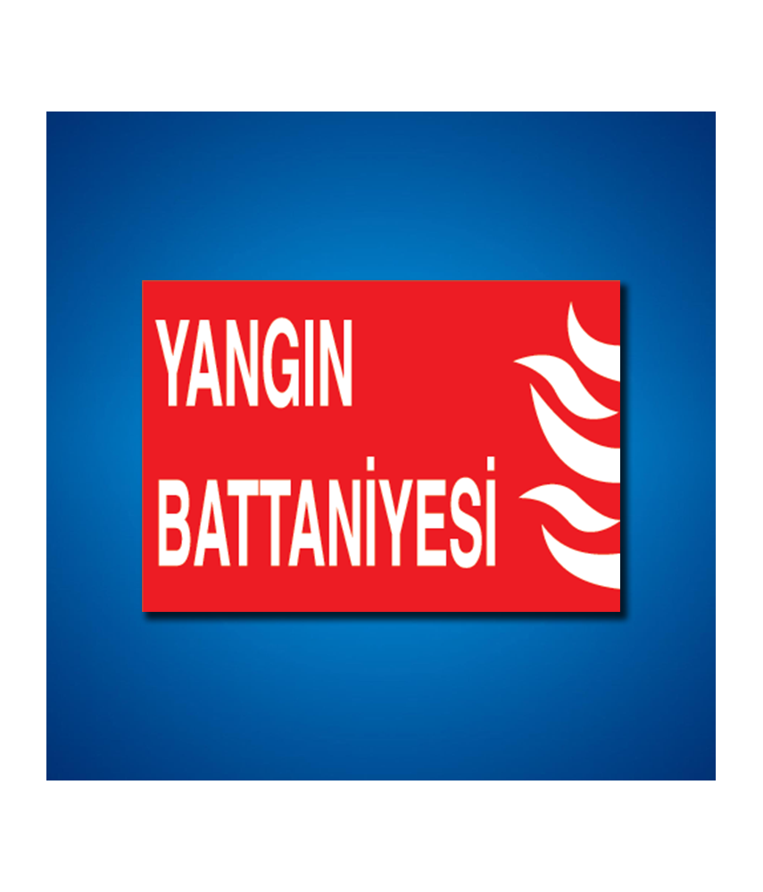 Yangınla Mücadele İş Güvenliği Etiketleri
