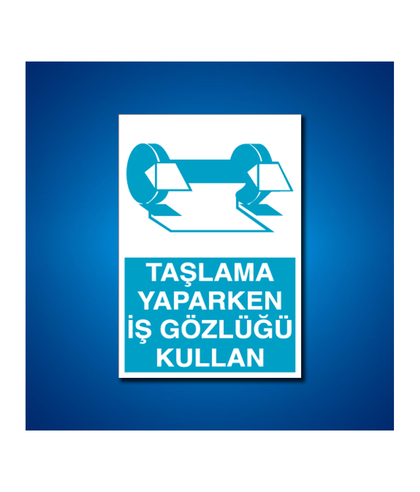 Göz Koruma İş Güvenliği Etiketleri