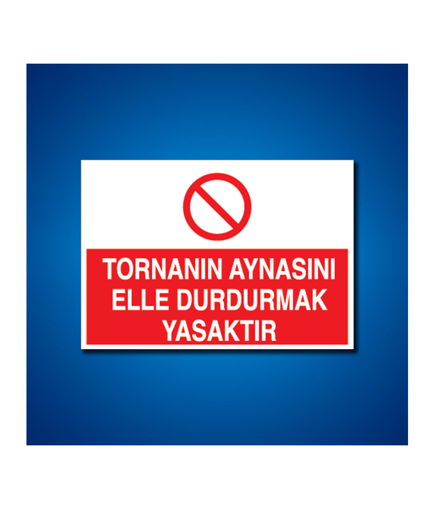 Torna-Planya-Freze-Cnc İş Güvenliği Etiketleri