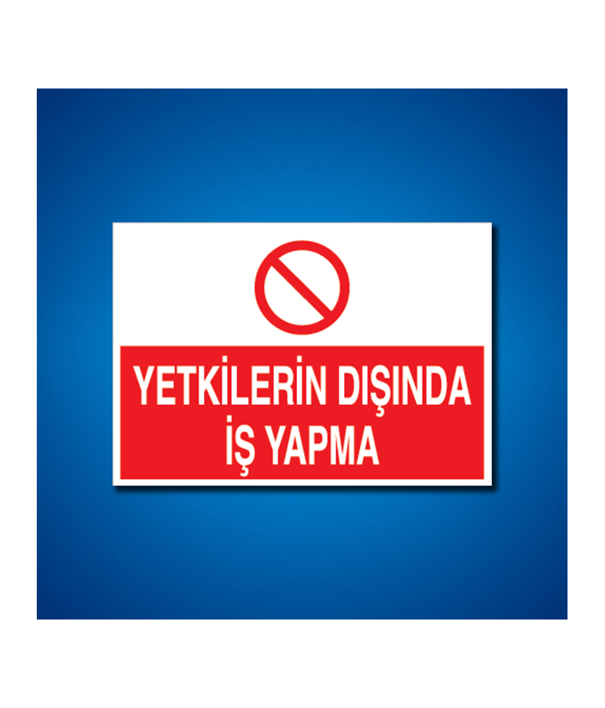 Vazife-Görev-Yetki İş Güvenliği Etiketleri