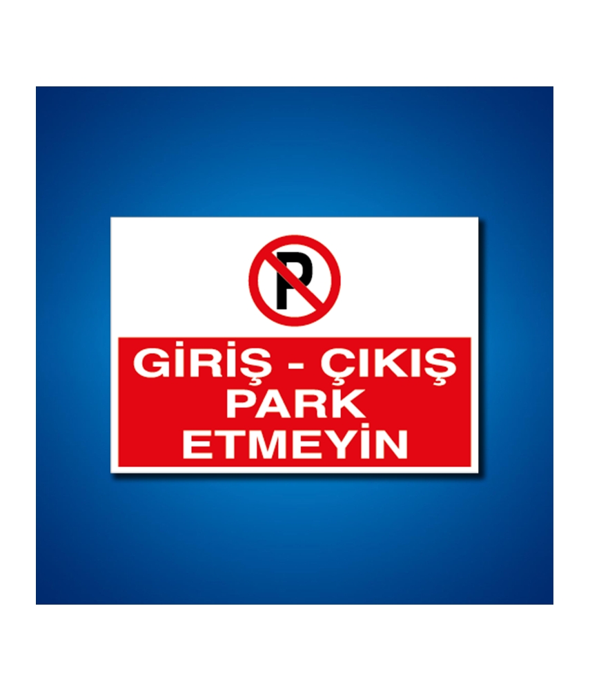 Park İş Güvenliği Etiketleri
