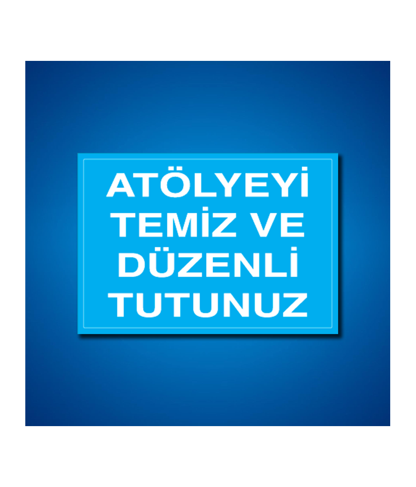 Temizlik-Düzen İş Güvenliği Etiketleri