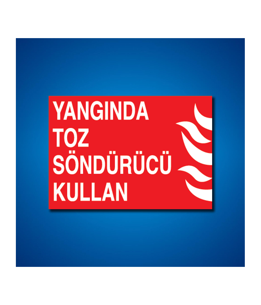 Yangınla Mücadele İş Güvenliği Etiketleri