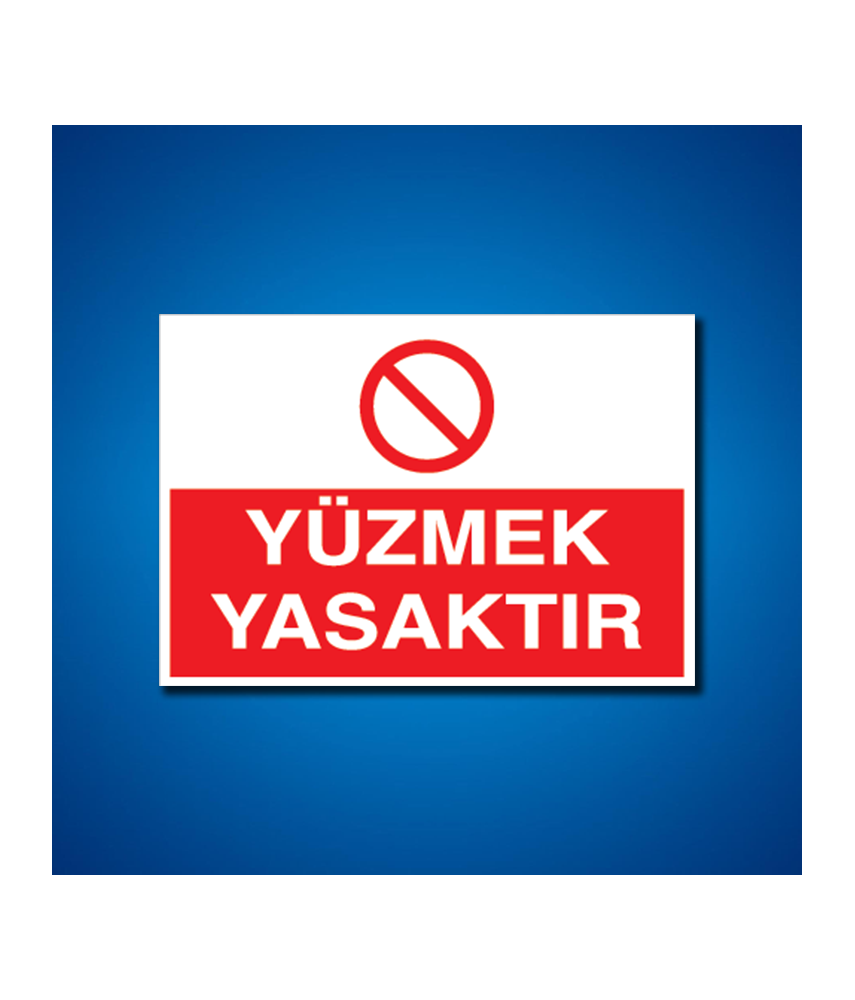 Havuz-Yüzme İş Güvenliği Etiketleri
