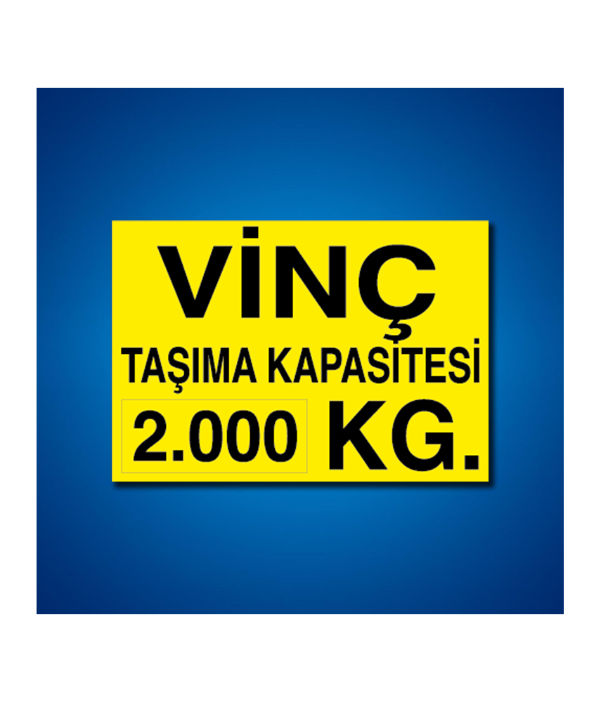 Vinç İş Güvenliği Etiketleri