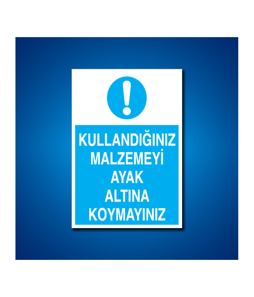 Alet-Tezgah-Malzeme Etiketleri