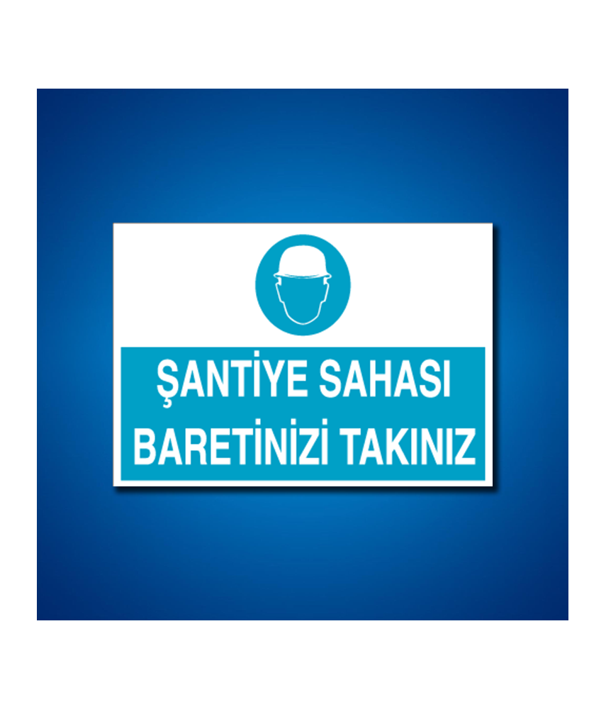 Kafa Koruma Baret İş Güvenliği Etiketleri